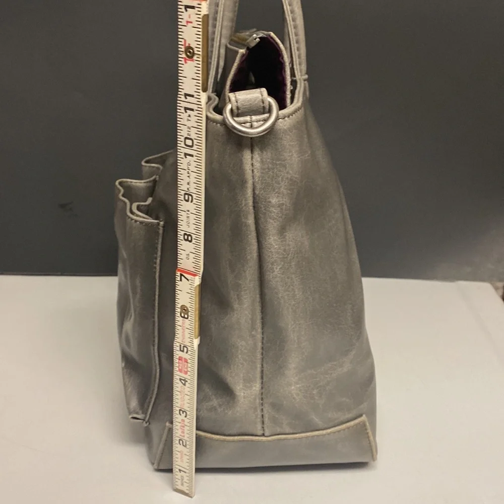 Matt & Nat Laptop Bag Grey Vegan Purse Large